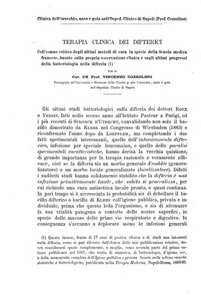 Il morgagni giornale indirizzato al progresso della medicina. Parte 1., Archivio o Memorie originali