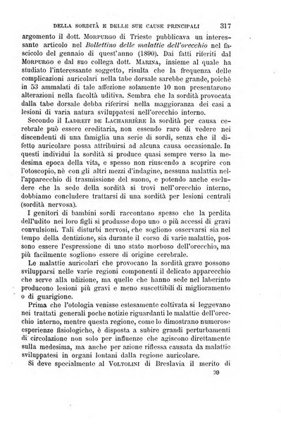 Il morgagni giornale indirizzato al progresso della medicina. Parte 1., Archivio o Memorie originali