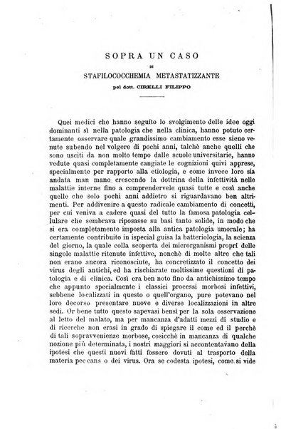 Il morgagni giornale indirizzato al progresso della medicina. Parte 1., Archivio o Memorie originali