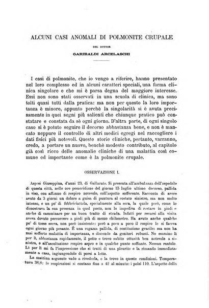 Il morgagni giornale indirizzato al progresso della medicina. Parte 1., Archivio o Memorie originali