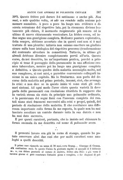 Il morgagni giornale indirizzato al progresso della medicina. Parte 1., Archivio o Memorie originali