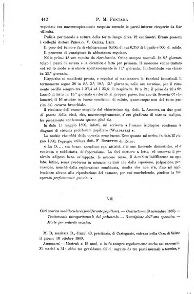 Il morgagni giornale indirizzato al progresso della medicina. Parte 1., Archivio o Memorie originali