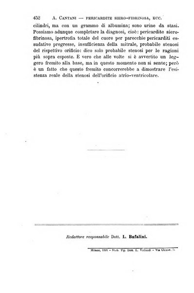 Il morgagni giornale indirizzato al progresso della medicina. Parte 1., Archivio o Memorie originali