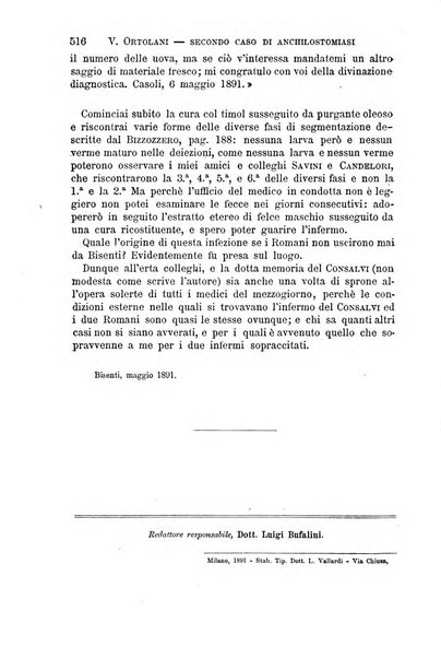 Il morgagni giornale indirizzato al progresso della medicina. Parte 1., Archivio o Memorie originali