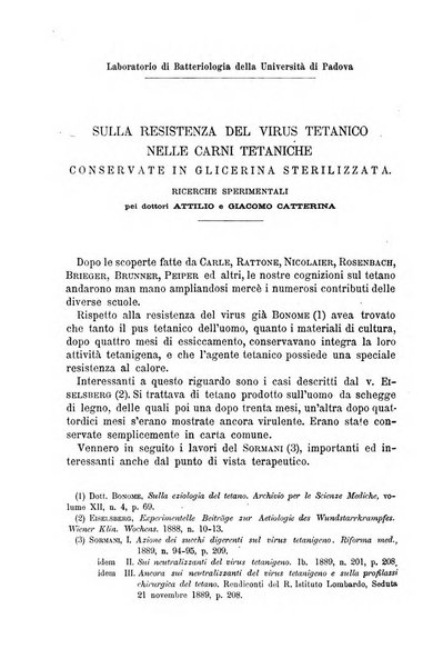 Il morgagni giornale indirizzato al progresso della medicina. Parte 1., Archivio o Memorie originali