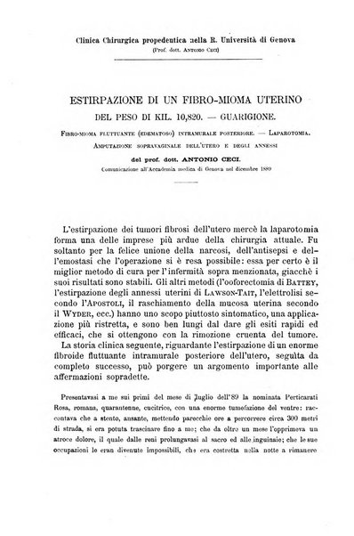 Il morgagni giornale indirizzato al progresso della medicina. Parte 1., Archivio o Memorie originali