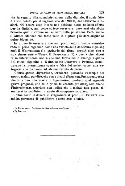 Il morgagni giornale indirizzato al progresso della medicina. Parte 1., Archivio o Memorie originali