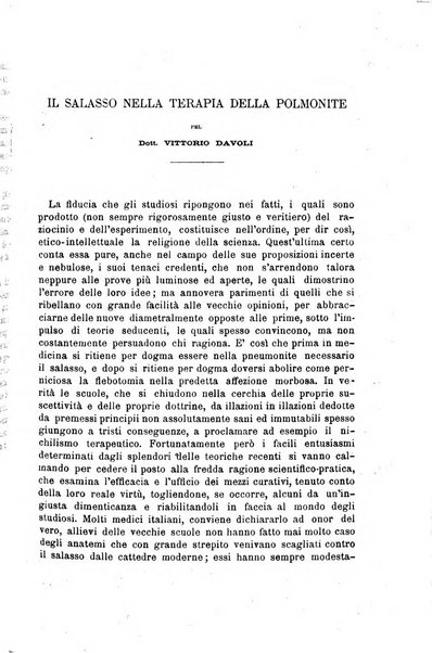 Il morgagni giornale indirizzato al progresso della medicina. Parte 1., Archivio o Memorie originali