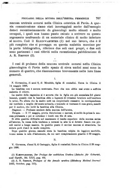 Il morgagni giornale indirizzato al progresso della medicina. Parte 1., Archivio o Memorie originali