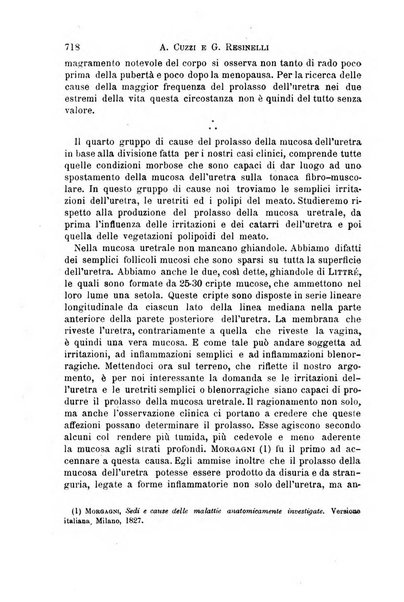 Il morgagni giornale indirizzato al progresso della medicina. Parte 1., Archivio o Memorie originali