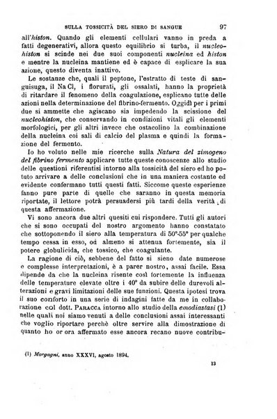 Il morgagni giornale indirizzato al progresso della medicina. Parte 1., Archivio o Memorie originali