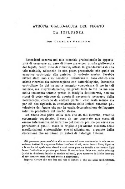 Il morgagni giornale indirizzato al progresso della medicina. Parte 1., Archivio o Memorie originali