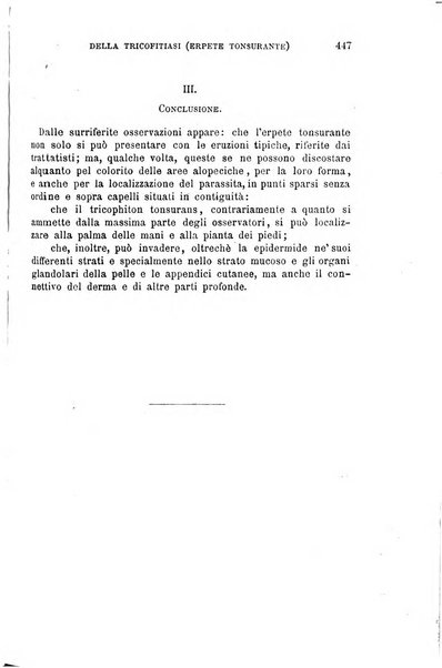 Il morgagni giornale indirizzato al progresso della medicina. Parte 1., Archivio o Memorie originali