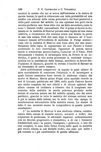 Il morgagni giornale indirizzato al progresso della medicina. Parte 1., Archivio o Memorie originali