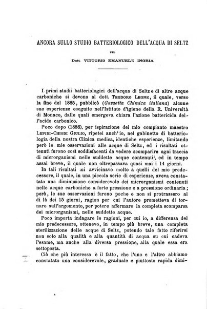 Il morgagni giornale indirizzato al progresso della medicina. Parte 1., Archivio o Memorie originali