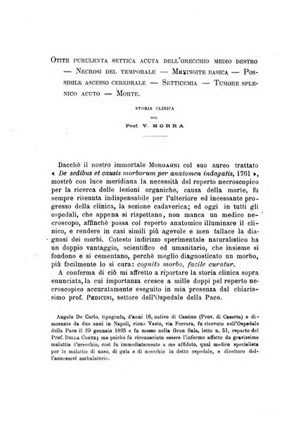 Il morgagni giornale indirizzato al progresso della medicina. Parte 1., Archivio o Memorie originali