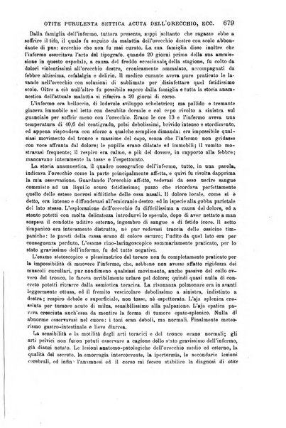 Il morgagni giornale indirizzato al progresso della medicina. Parte 1., Archivio o Memorie originali