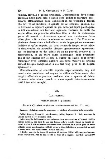 Il morgagni giornale indirizzato al progresso della medicina. Parte 1., Archivio o Memorie originali