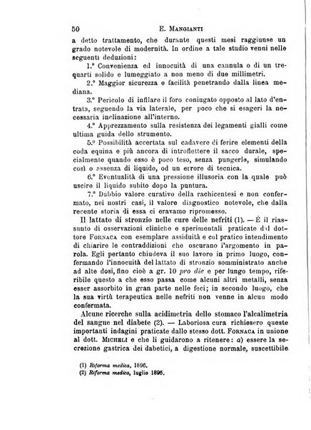 Il morgagni giornale indirizzato al progresso della medicina. Parte 1., Archivio o Memorie originali