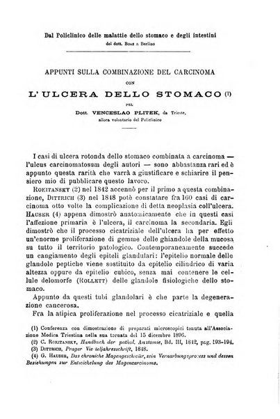 Il morgagni giornale indirizzato al progresso della medicina. Parte 1., Archivio o Memorie originali