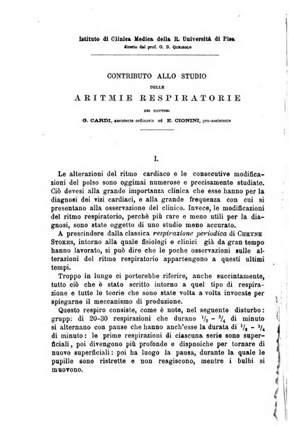 Il morgagni giornale indirizzato al progresso della medicina. Parte 1., Archivio o Memorie originali