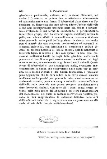 Il morgagni giornale indirizzato al progresso della medicina. Parte 1., Archivio o Memorie originali