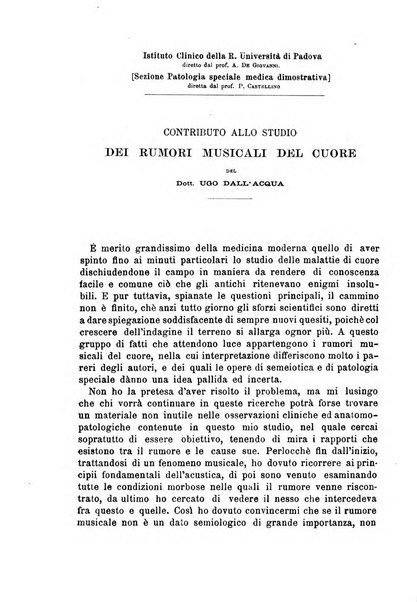 Il morgagni giornale indirizzato al progresso della medicina. Parte 1., Archivio o Memorie originali