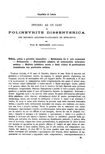 Il morgagni giornale indirizzato al progresso della medicina. Parte 1., Archivio o Memorie originali