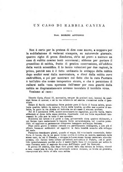 Il morgagni giornale indirizzato al progresso della medicina. Parte 1., Archivio o Memorie originali