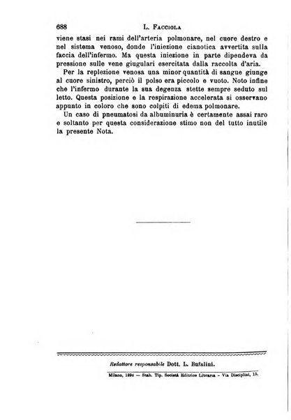 Il morgagni giornale indirizzato al progresso della medicina. Parte 1., Archivio o Memorie originali