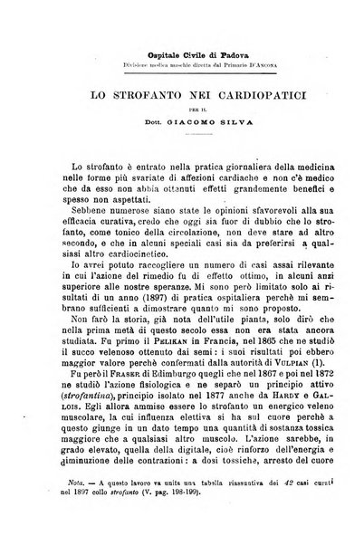 Il morgagni giornale indirizzato al progresso della medicina. Parte 1., Archivio o Memorie originali