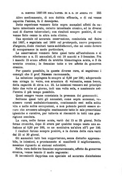 Il morgagni giornale indirizzato al progresso della medicina. Parte 1., Archivio o Memorie originali