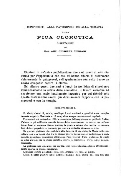 Il morgagni giornale indirizzato al progresso della medicina. Parte 1., Archivio o Memorie originali