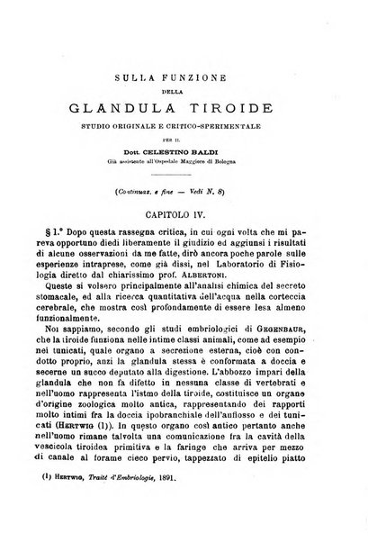 Il morgagni giornale indirizzato al progresso della medicina. Parte 1., Archivio o Memorie originali