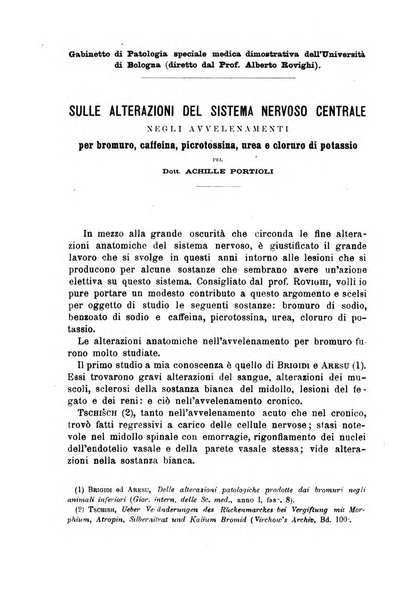 Il morgagni giornale indirizzato al progresso della medicina. Parte 1., Archivio o Memorie originali