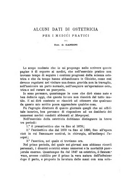 Il morgagni giornale indirizzato al progresso della medicina. Parte 1., Archivio o Memorie originali