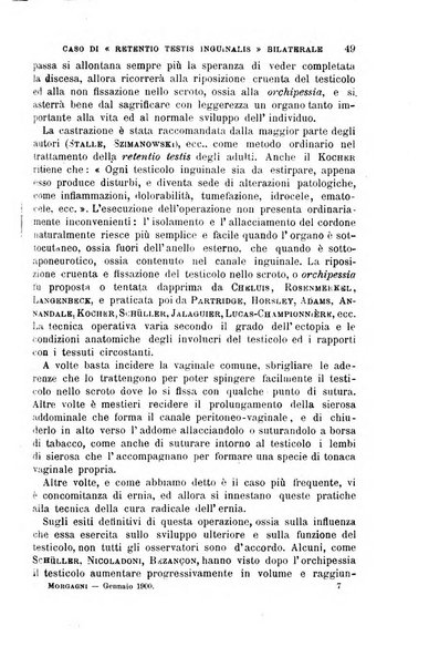 Il morgagni giornale indirizzato al progresso della medicina. Parte 1., Archivio o Memorie originali