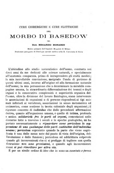 Il morgagni giornale indirizzato al progresso della medicina. Parte 1., Archivio o Memorie originali