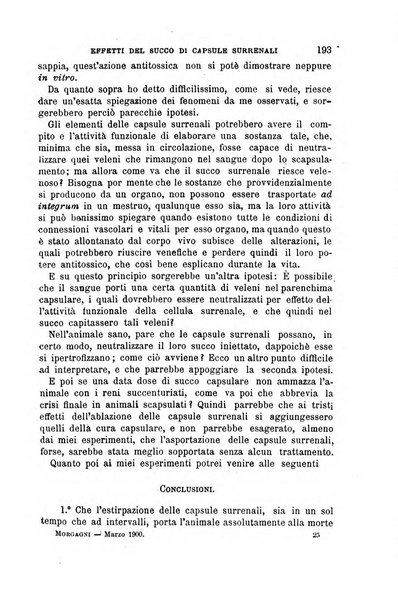 Il morgagni giornale indirizzato al progresso della medicina. Parte 1., Archivio o Memorie originali