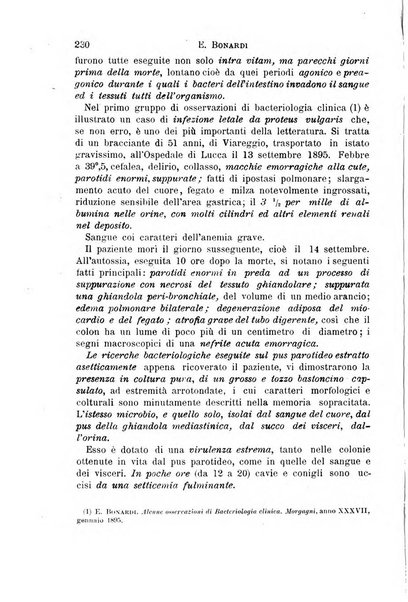 Il morgagni giornale indirizzato al progresso della medicina. Parte 1., Archivio o Memorie originali