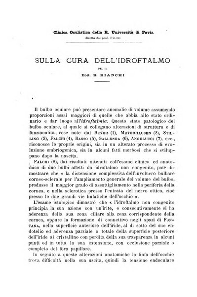 Il morgagni giornale indirizzato al progresso della medicina. Parte 1., Archivio o Memorie originali