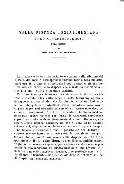 Il morgagni giornale indirizzato al progresso della medicina. Parte 1., Archivio o Memorie originali