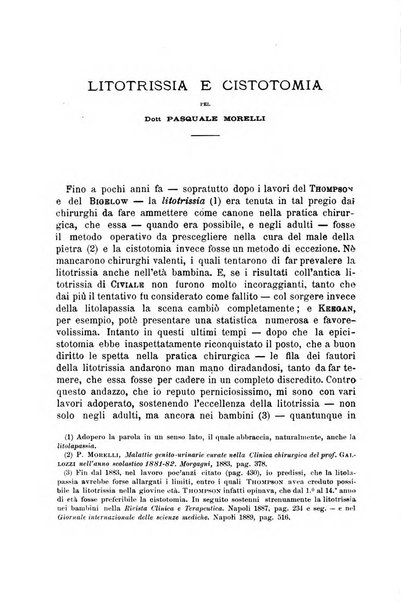 Il morgagni giornale indirizzato al progresso della medicina. Parte 1., Archivio o Memorie originali