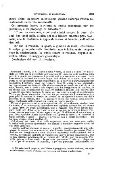 Il morgagni giornale indirizzato al progresso della medicina. Parte 1., Archivio o Memorie originali