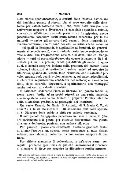 Il morgagni giornale indirizzato al progresso della medicina. Parte 1., Archivio o Memorie originali