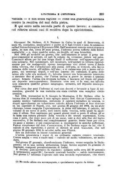 Il morgagni giornale indirizzato al progresso della medicina. Parte 1., Archivio o Memorie originali