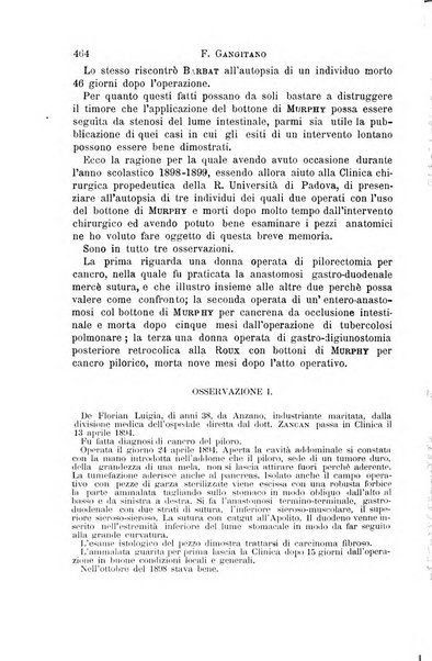 Il morgagni giornale indirizzato al progresso della medicina. Parte 1., Archivio o Memorie originali