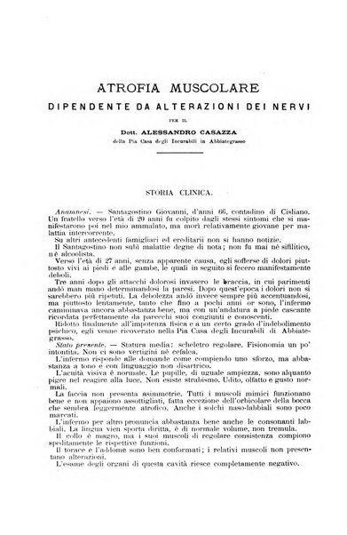 Il morgagni giornale indirizzato al progresso della medicina. Parte 1., Archivio o Memorie originali