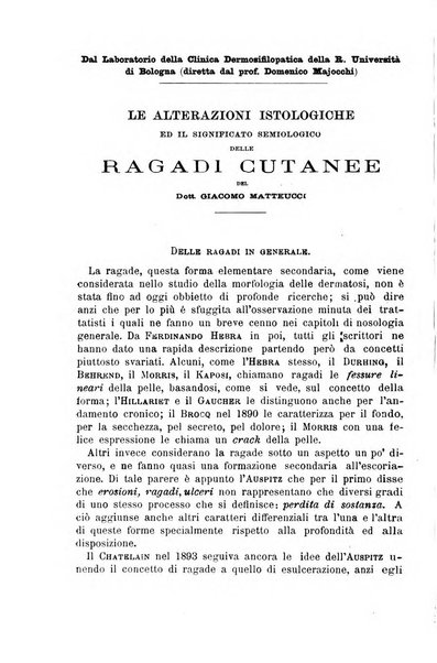 Il morgagni giornale indirizzato al progresso della medicina. Parte 1., Archivio o Memorie originali