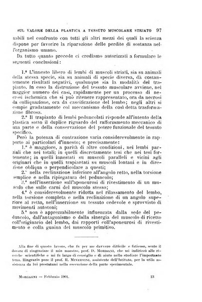 Il morgagni giornale indirizzato al progresso della medicina. Parte 1., Archivio o Memorie originali